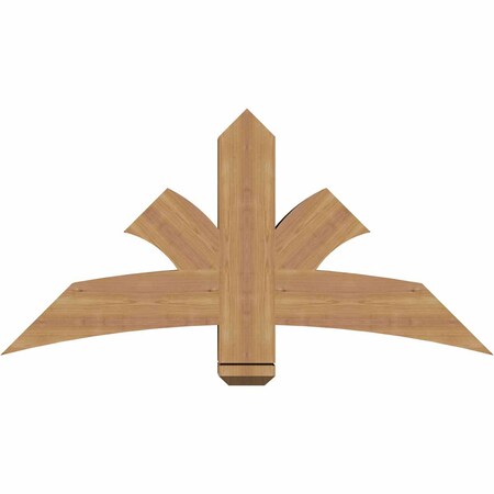 Ekena Millwork Davenport Timber Gable Bracket, Western Red Cedar, 48"W x 24"H x 5 1/2"D x 5 1/2"F, 12/12 Pitch GBW048X24X0606DAV00SWR